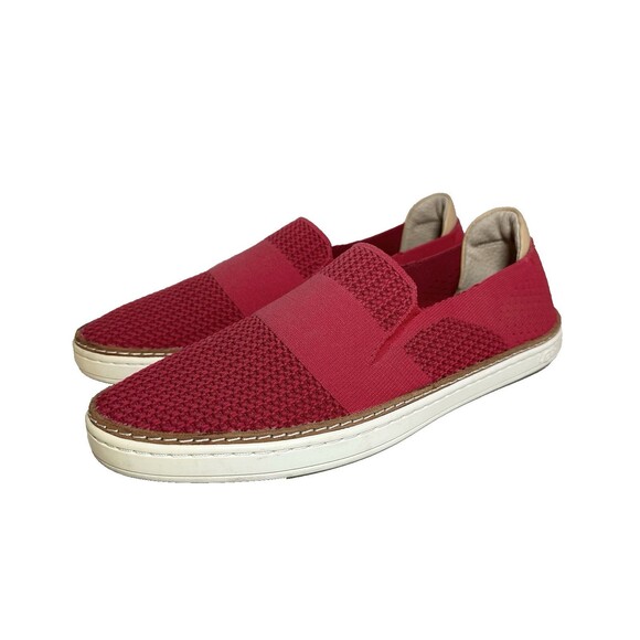 UGG Australia Sammy Red Knit Slip On Sneaker Shoes Women's 10 - Picture 1 of 8